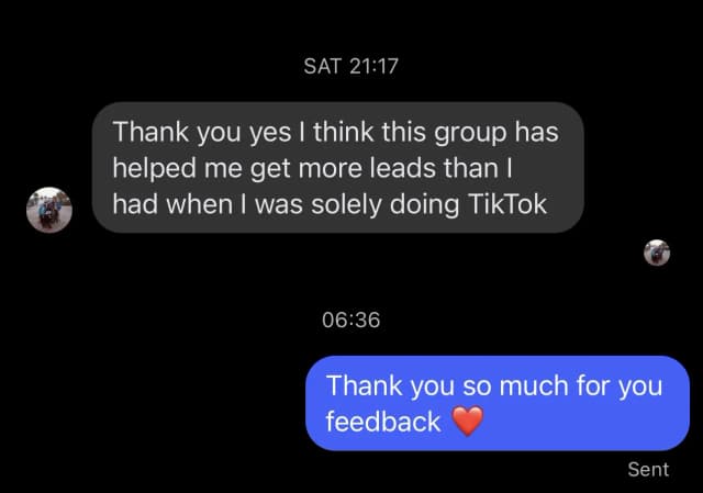 Customer feedback about getting more leads